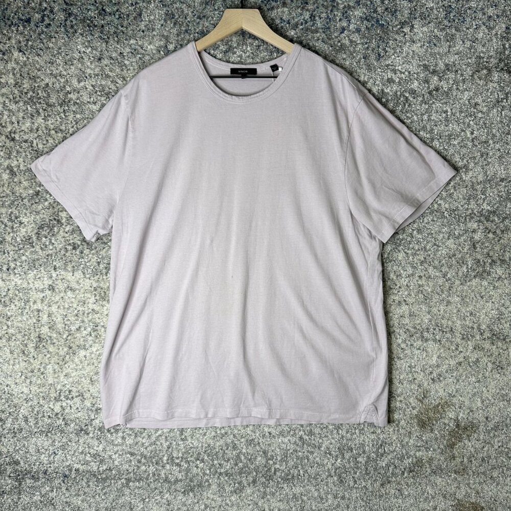 Vince Shirt Mens‎ 2XL Light Lavender Purple Crewneck Short Sleeve Made in USA